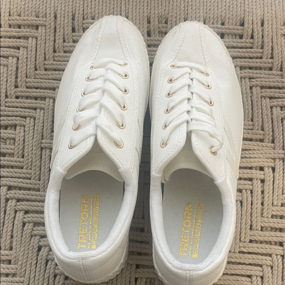 Tretorn Off-White Casual Sneakers - Picture 2 of 9